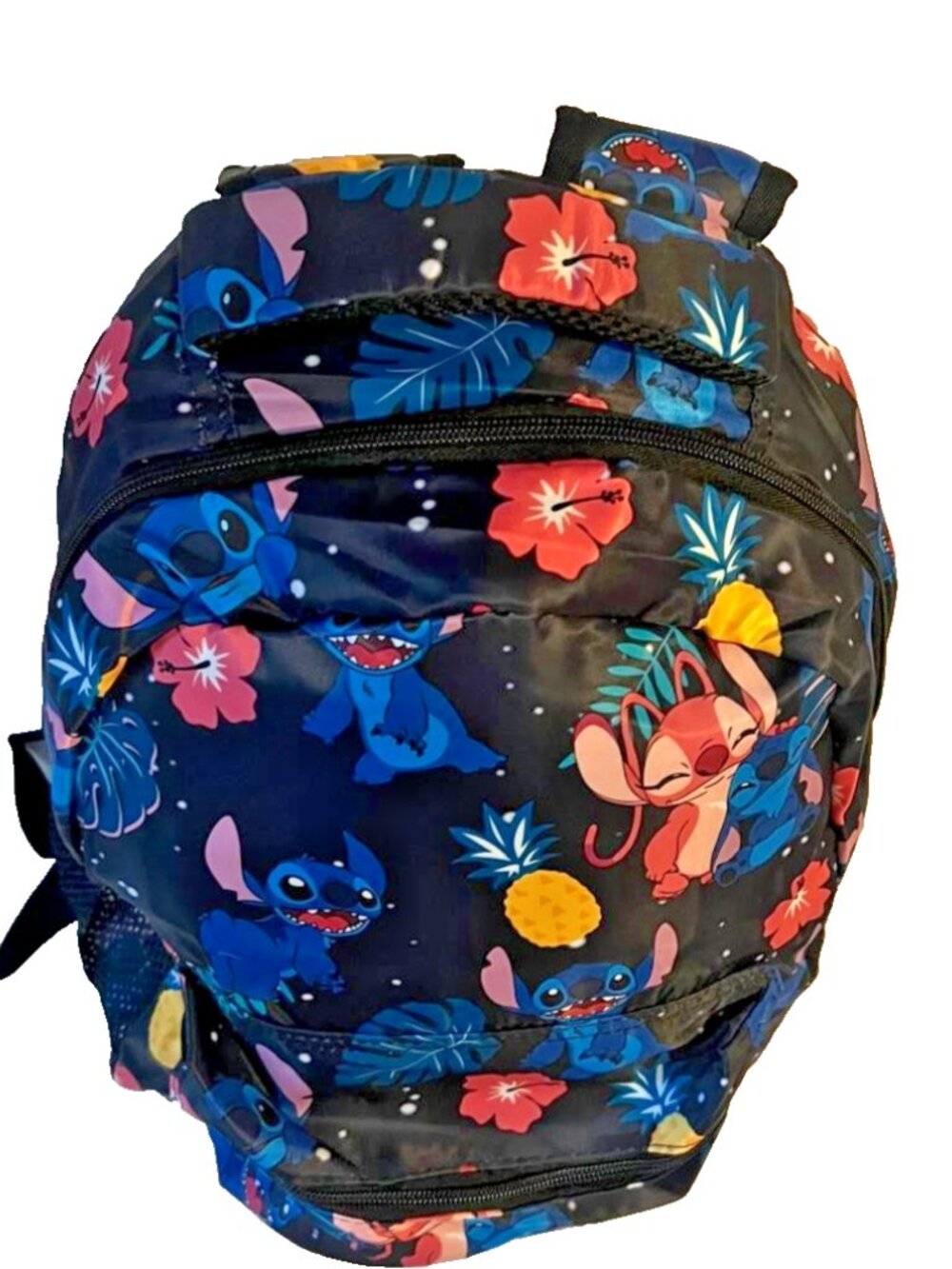 Disney Stitch & Angel Backpack 16" School Bookbag Travel Daypack Kids Girls New - Picture 3 of 6